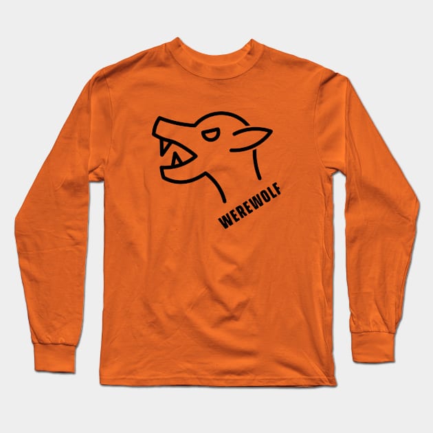 The Werewolf - 1 Long Sleeve T-Shirt by NeverDrewBefore